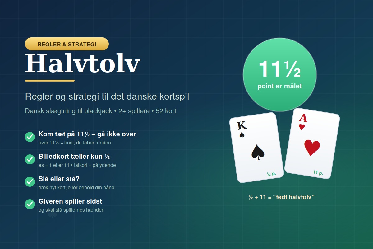 Halvtolv - regler og strategi til det danske kortspil