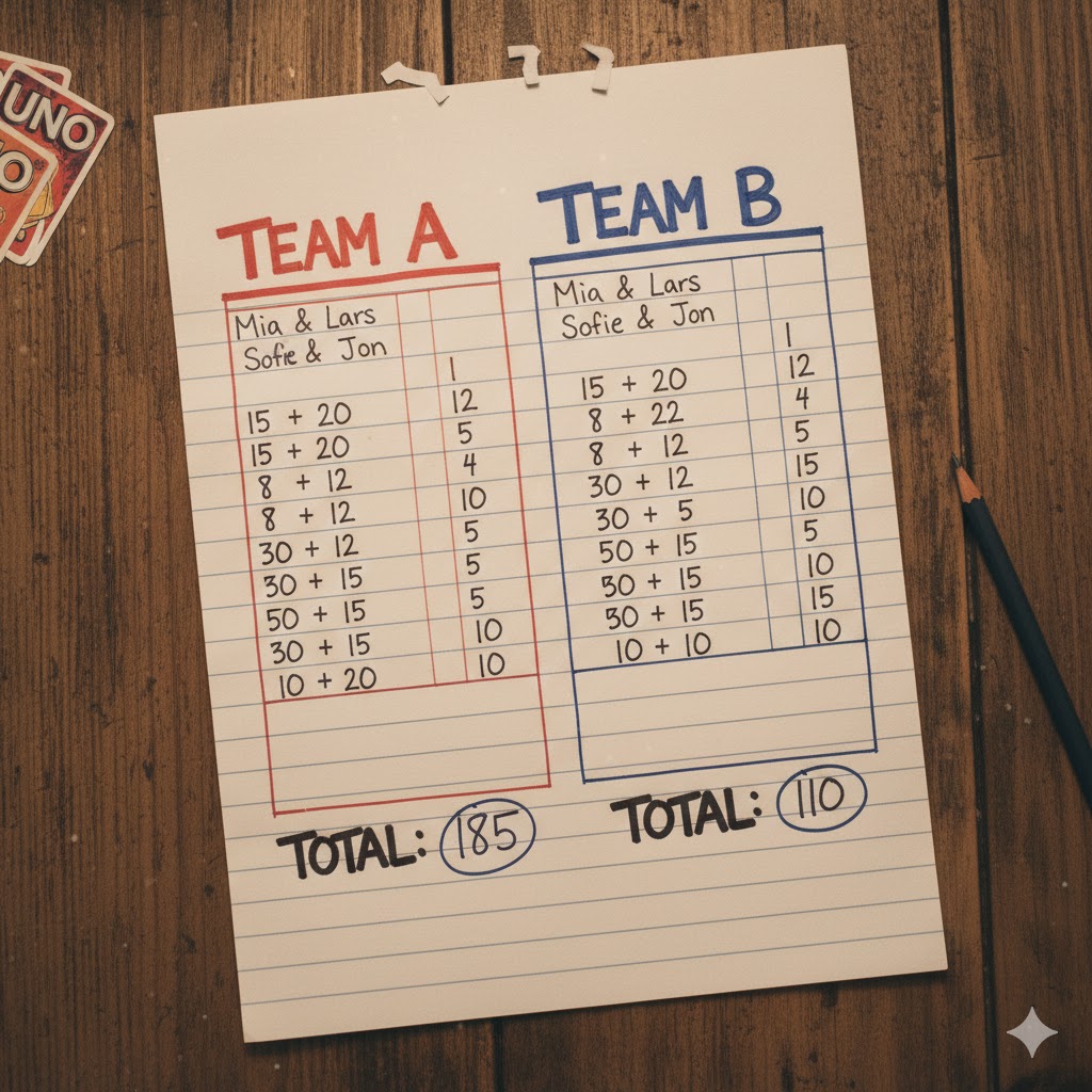 uno teams kortspil