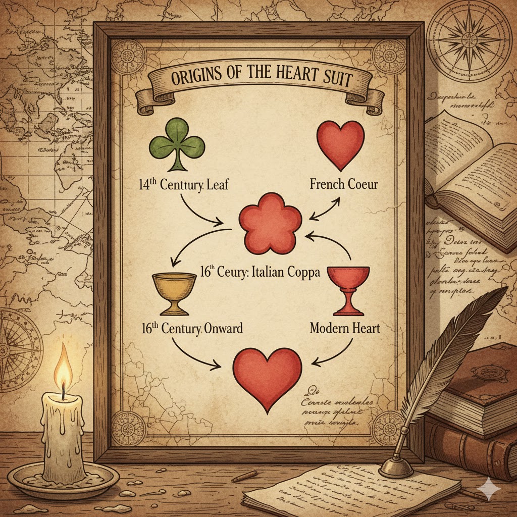 hvor mange hjerter er der i et kortspil